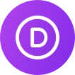 divi logo contained purple